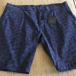 Toscano Cotton Shorts Mens Size 38 Blue Casual Beach‎ Summer Fun Golf Cruise Shi